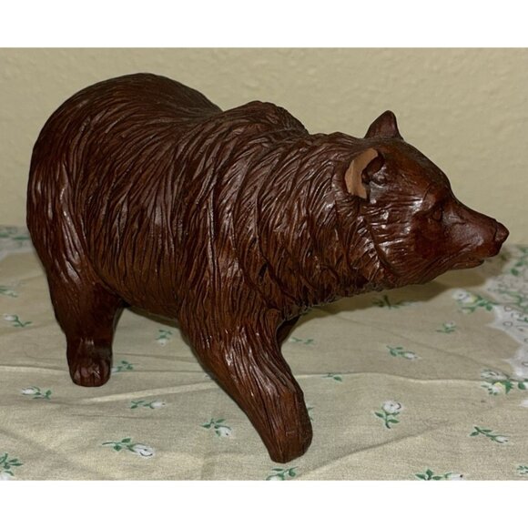 2 Red Mill Bear Sculpture Figurines Brown Grizzle Cabin Decor 7.5" 4" READ - Picture 5 of 13